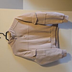 Little Mountain Cropped Cargo Sweatshirt